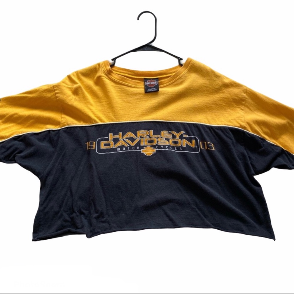 Cropped Harley Davidson tshirt